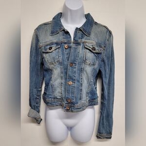 H&M Denim & Denim S Denim Jacket Distressed